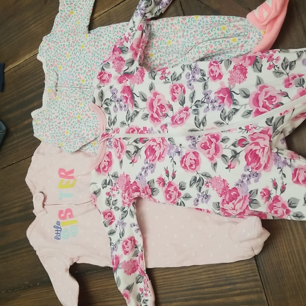 Baby Girl Pajama Bundle 3 Months
